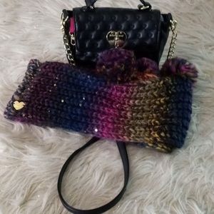 Betsy Johnson Crossbody and Scarf Bundle